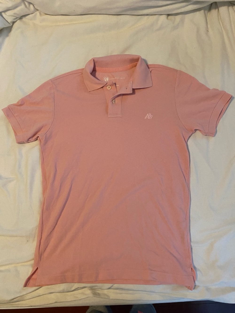 Aeropostale Men’s Light Pink Polo Shirt